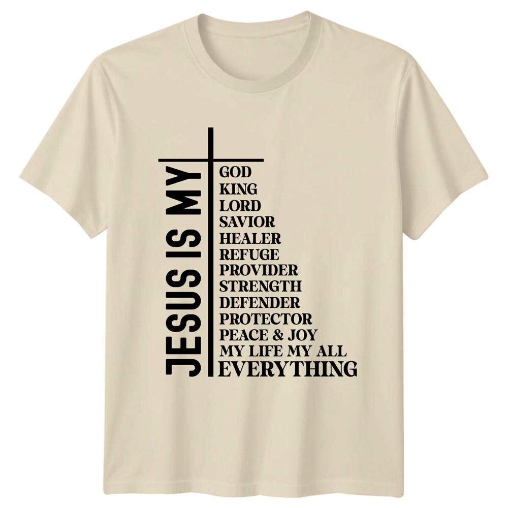 Jesus Is My Everything Christian Faith Cross Graphic TShirt Unisex T-Shirt XXXL