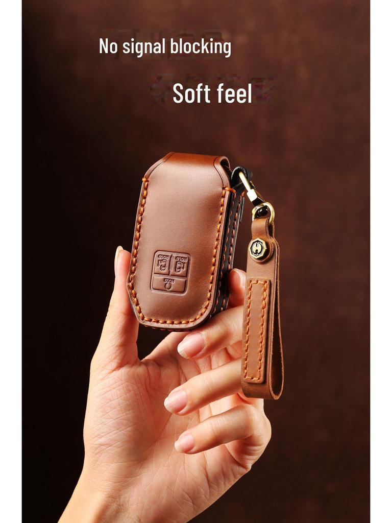 Pokrowiec na kluczyk z prawdziwej skóry dla Kia Carnival 2021 - Trwała ochrona z biznesowym stylem