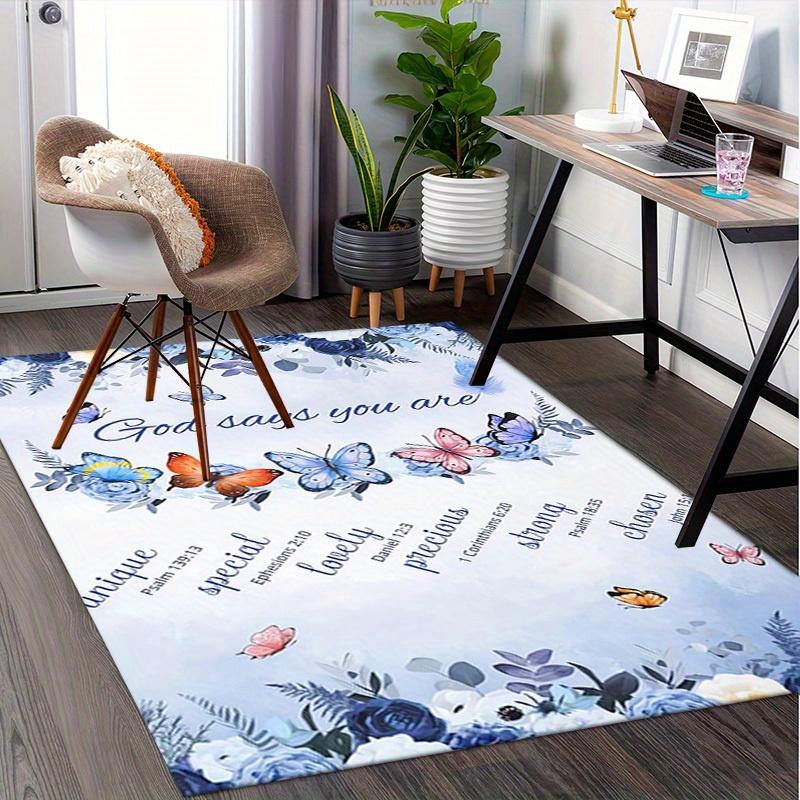 Office Carpet Unique, Special, Lovely, Precious, Strong, Chosen: A Inspirational Decorative Rug for