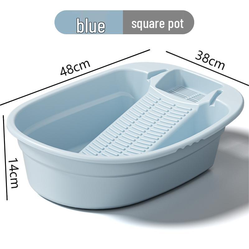 Children's and Baby Clothing Hand Wash Basin with Rubbing Board for Underwear and Socks
