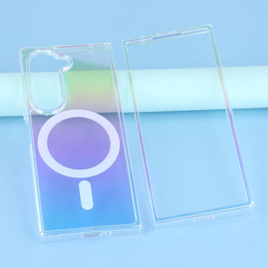 For Samsung Galaxy Z Fold6 5G Case Compatible with MagSafe Acrylic+TPU Gradient Phone Cover
