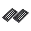 2pcs Black RV Air Vent Louver Vent Cover Outlet Grille Louver RV Ventilation Outlet  Office Use