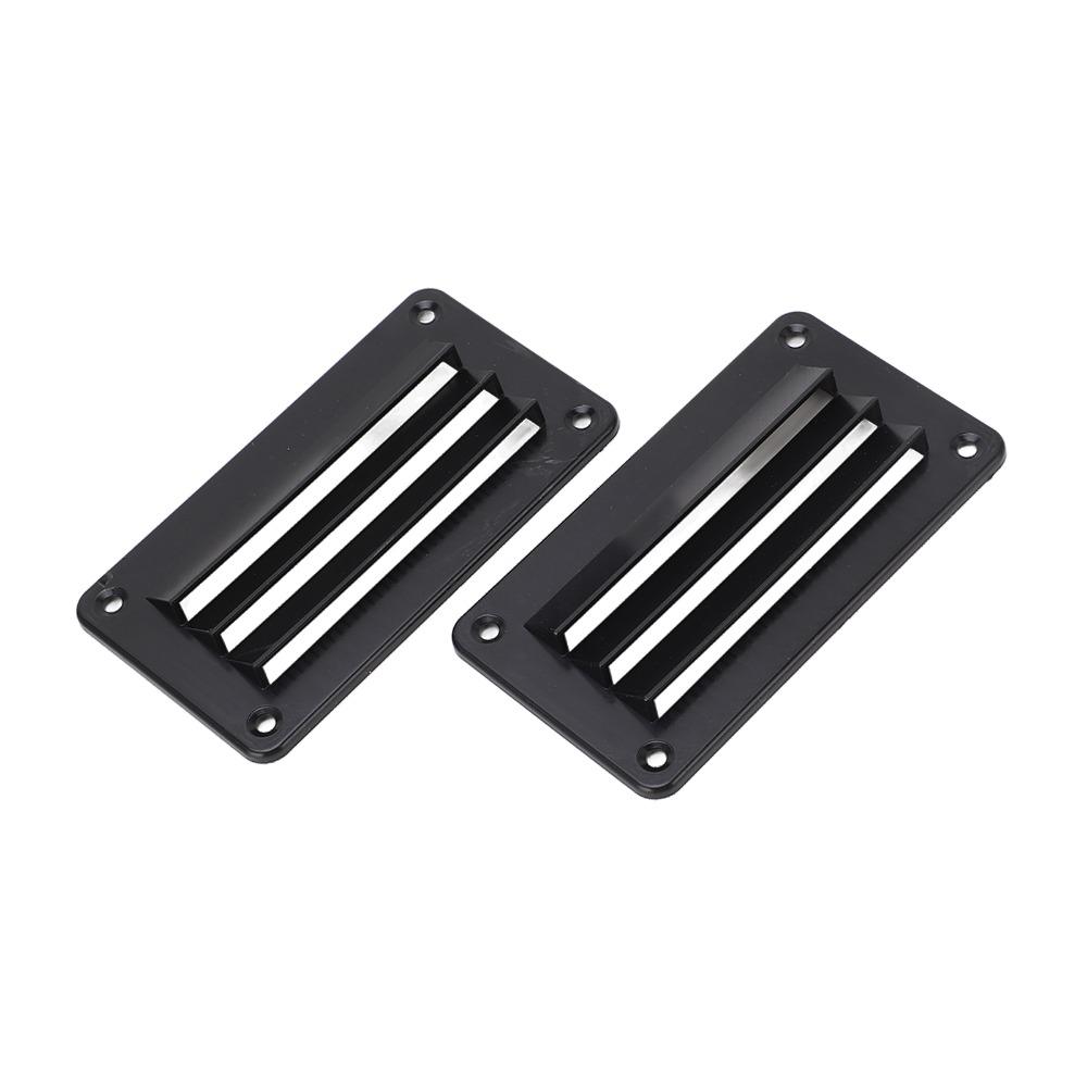 2pcs Black RV Air Vent Louver Vent Cover Outlet Grille Louver RV Ventilation Outlet  Office Use