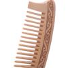 Wooden Wide Tooth Comb Natural Peach Wood Massage Beauty Hair Care