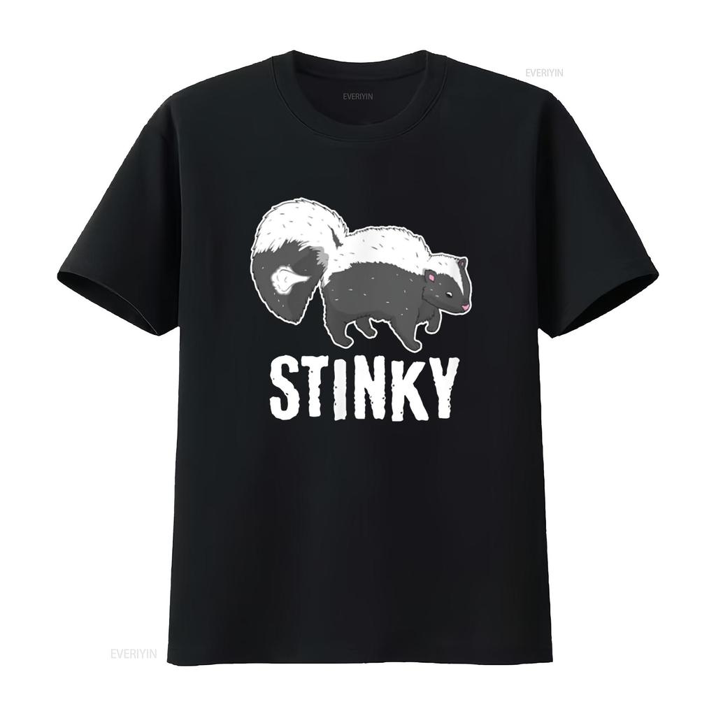 Stinky Skunk Smell Polecat Mammal Animal Lover Kids T Shirt vintage Washed homme Versatile Unisex Breathable fashion Stretched