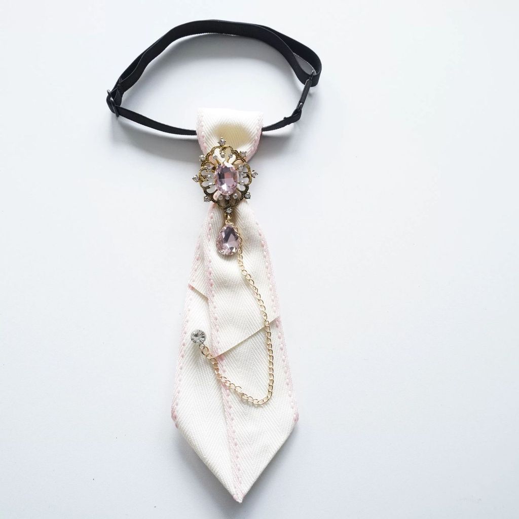 Ladies Neck Bow Tie With Sparkling Rhinestones For Office Wear And Formal Events