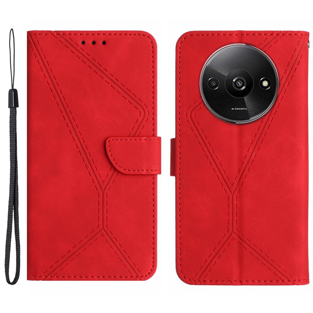 HT05 For Xiaomi Redmi A3/Poco C61 4G Wallet Phone Case PU Leather Folio Flip Cover