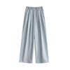 Luan Su Women's High Waist Loose Acetate Pants - Spring/Summer Wide Leg Ice Silk Trousers