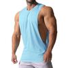 2023 European Men's Sleeveless Loose Fit Solid Color Casual Tank Top