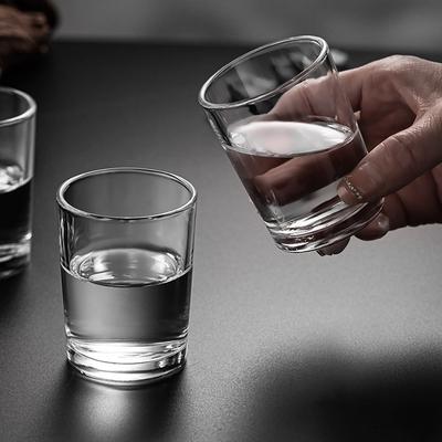 3,8 oz/5,3 oz/9,8 oz Whiskyglas mit dickem Boden, Weinglas, Wasserflasche im nordischen Stil, Glasbecher mit dickem Boden, Cocktail-Brandy-Becher