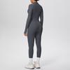 Women's Fitness Yoga Set: Shockproof Ribbed Tank, Zipper Jacket, High-Waisted Skin-Friendly Pants