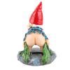 Dwarf Decorative Ornaments Durable Resin Decor Cute Gnome Figure Decorations for Home Outside Yard
