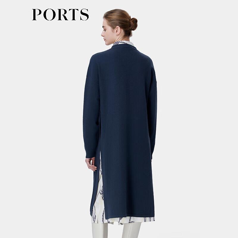 PORTS Women's Autumn/Winter 100% Wool Knit Cardigan