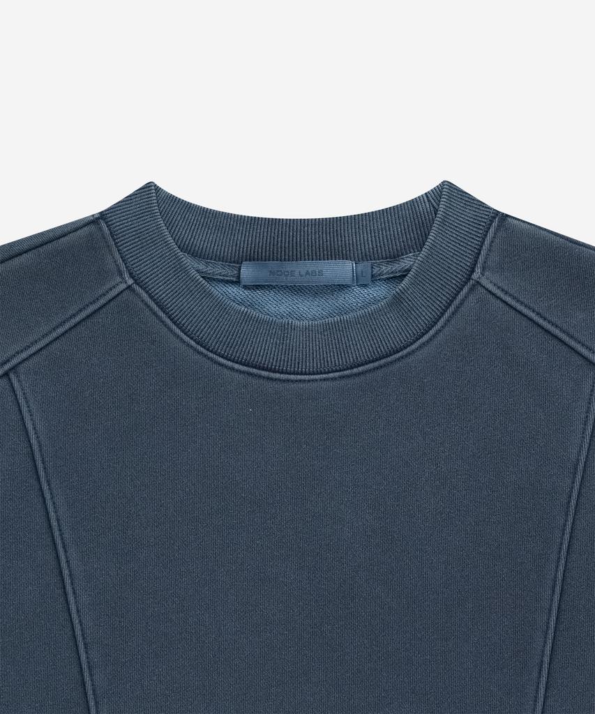 NODE LABS Dev:7 Garment Dyed Texture Sweatshirt_Navy