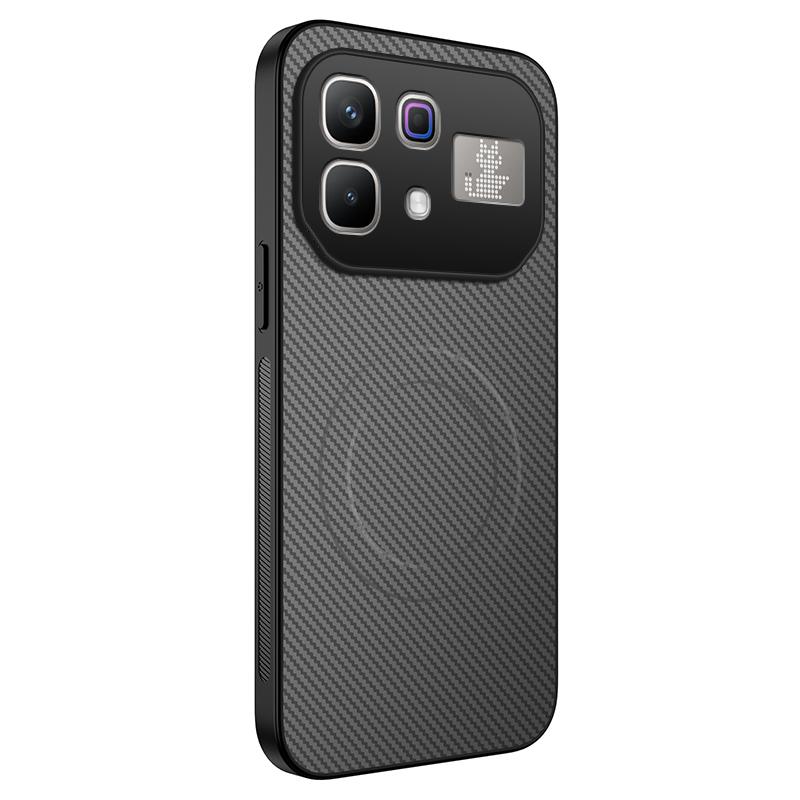 

For Infinix Note 60 Pro 5G Carbon Fibre for Magsafe Wireless Charging Phone Case for Infinix Note60 Lens Protection Hard Cover Infinix note 60 5G