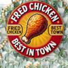 Vintage Fried Chicken Aluminum Sign X Inches Perfect for Home Kitchen Dining Room Bedroom Garden Garage Hotel
