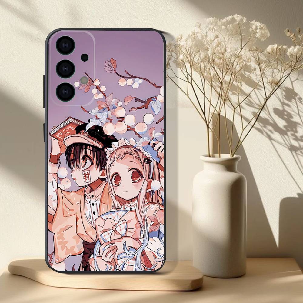Чехол для телефона «Туалетный мальчик Ханако-кун» для Samsung S 25,24,23,22,30,21,10,9,Ultra,Plus,Lite,FE,4,5G Черный Мягкий Чехол Samsung S25ULTRA