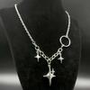 Heart And Sword Pendant Necklace For Women Goth Accessories Necklace Y2K Fashion Choker