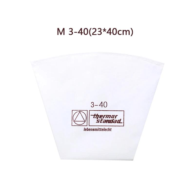 3 Size Reusable Cotton Pastry Bag for Icing Piping Thicken Fondant Cake Cream Baking Decoration Tool Kitchen Cookie Bakeware 1Pc