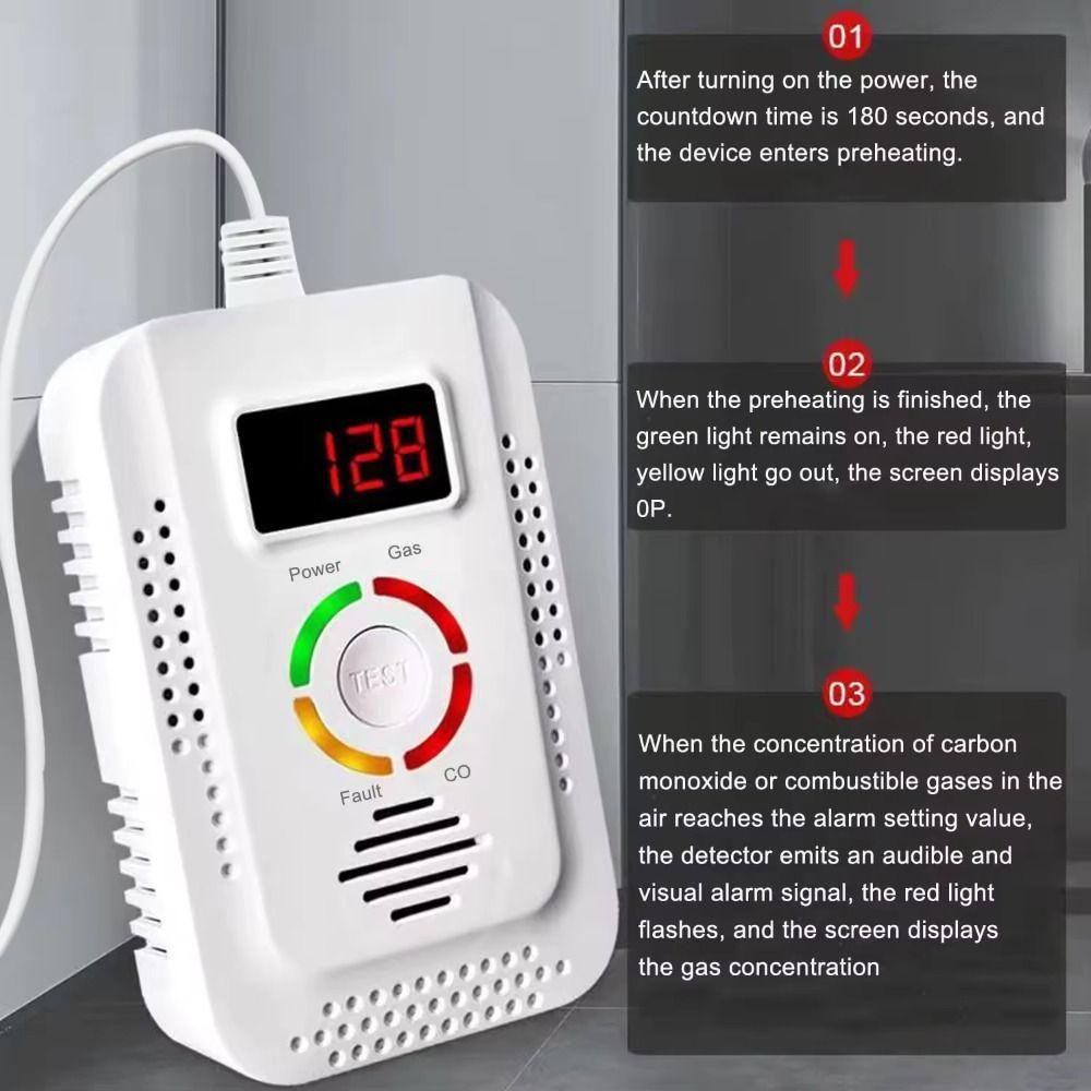 Temperature Humidity Sensors Gas Detection System Environmental Sensors Gas Alarm Kitchen