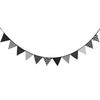 Black White Party Triangle Banner For Nursery Photos And Celebration Settings