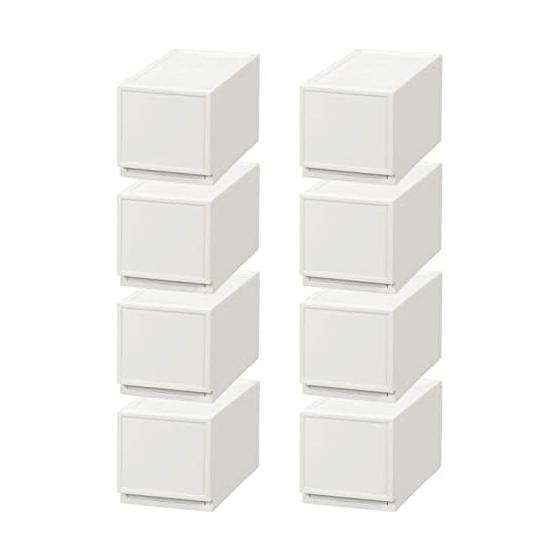 JEJ Astage JEJ Astage Stacking Storage Favore Nouveau Chest S180 White Made in Japan With Partition Board Stacking Width 18 x Depth 36 x Height