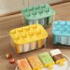 8 Compartments Popsicles Molds with Tight Sealing Lid for Homemades Ice Lolly Mould Kitchen Gadget