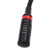 Omnidirectional Gooseneck Mic Metal Hose Microphone with Bare End Cable for Public Transport and Live Broadcasting