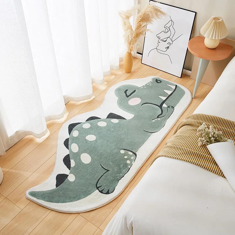 

Cartoon Thickened Special-Shaped Cashmere Bedroom Rug Comfortable Soft Bed Blanket Children s Room Carpet Home Decor 50x120cm 20x47inch