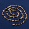 5/8,5mm Schickes Glitzer Edelstahl Halsketten Gliederkette Oval geschnitten Halskette für Damen Herren Minimalistisch Goldfarbe Choker Metall Schmuck