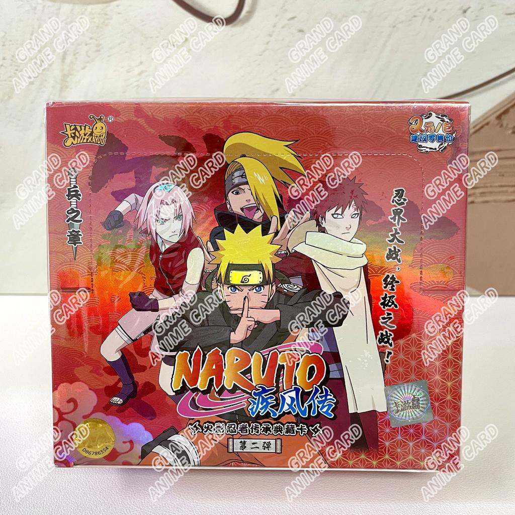 Genuine Naruto Cards T2W9 T4W8 Booster Box Anime TCG Rare SE BP CR MR Ninja World Fight Chapter Collection Kids Toy Gift