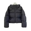 Gall-free direct charging high-quality 90 white duck down jacket women's short 2024 new thickened puff-feeling hooded bread jacket