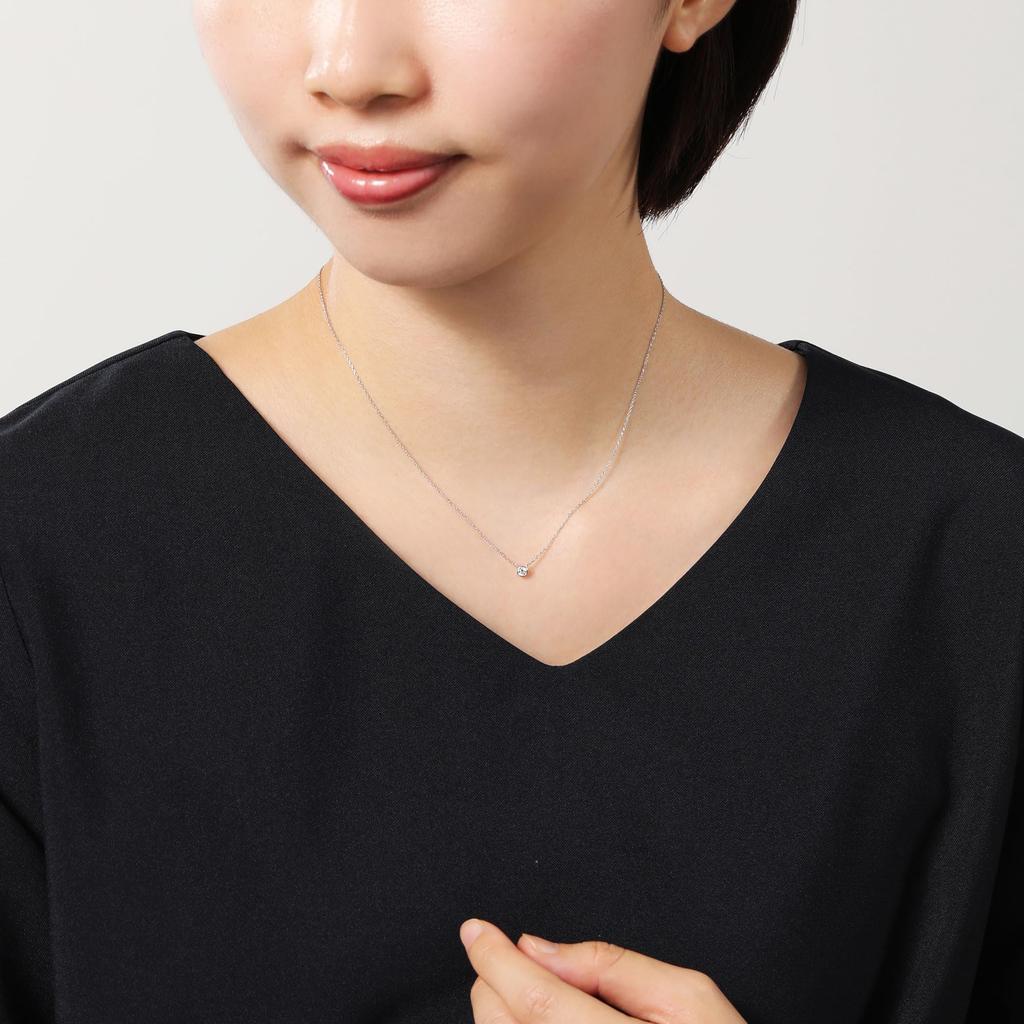 Platinum Diamond Cercle Necklace APVN210643DI [Vendome Aoyama] [Official]