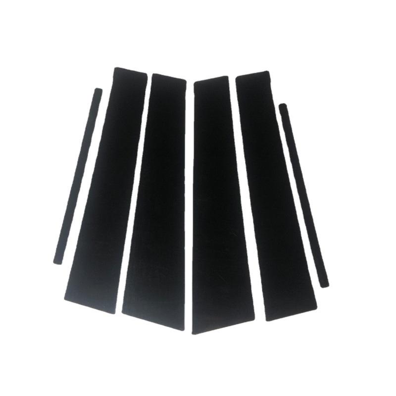 6Pcs Car Door Window Pillar Posts Trim Covers Sticker For KIA Sportage R 2011 2012 2013 2014 2015 2016 2017 2018