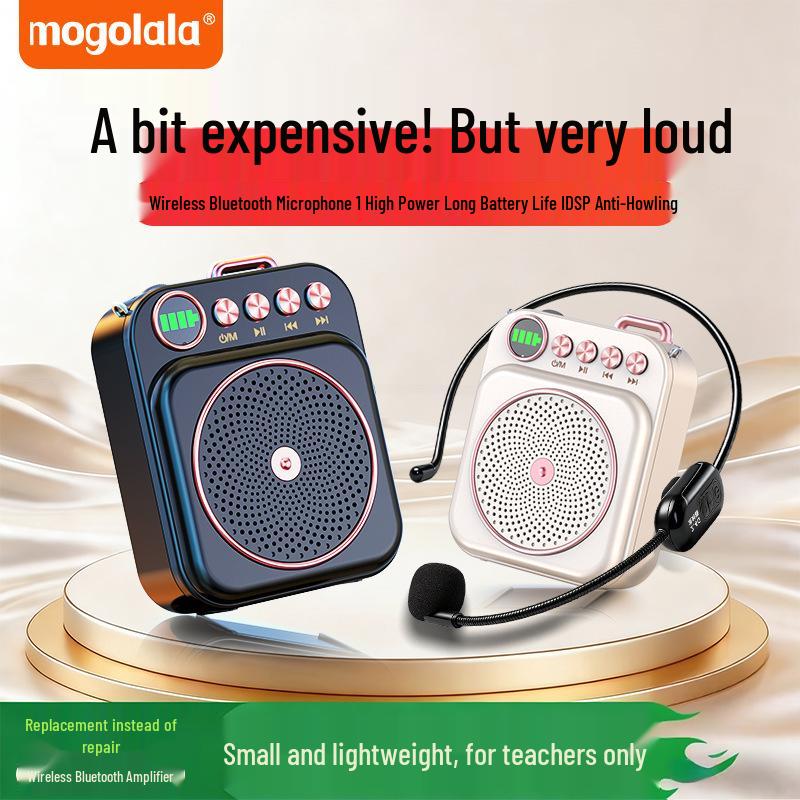 Little Bee Wireless Portable Microphone for Teachers - Super Loud Bluetooth Speaker