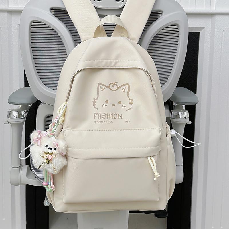 Schoolbag backpack ins light and cute backpack large capacity high school student versatile student simple high value college style