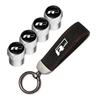 VEMZG1 2026 Hot For VW VOLKSWAGEN Car Tire Wheel Valve Caps Cover Suede Car Key Chain Ring Keychain For VW GTI Scirocco Polo T5 Passat