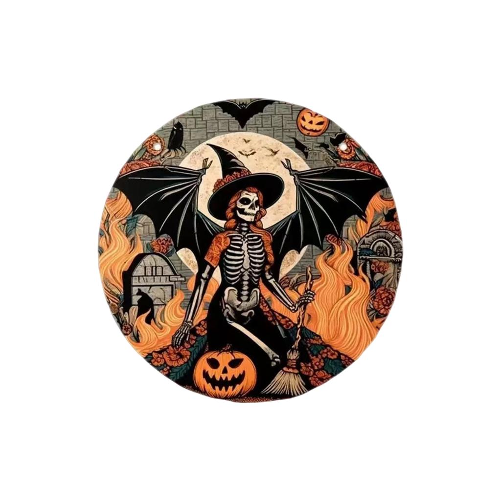 Halloween Wooden Hanging Sign for Home Yard Front Door Party Atmosphere Decoration Suitable for Indoor Outdoor Use