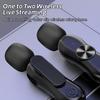 Wireless Lavalier Microphone For Live Streaming/Youtube/Facebook Live Plug And Play Portable Wireless Noise Canceling Microphone