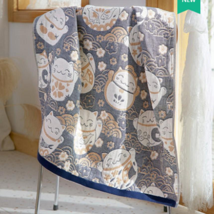 New Soft Ethnic Style Sun God Cotton Bath Towel - Skin-friendly & Absorbent