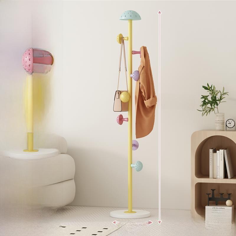 Creative Floor-Mounted Luxury Renting Living Room Mushroom Shaped Clothes Hanger Multi-Purpose Durable Wooden Hanger