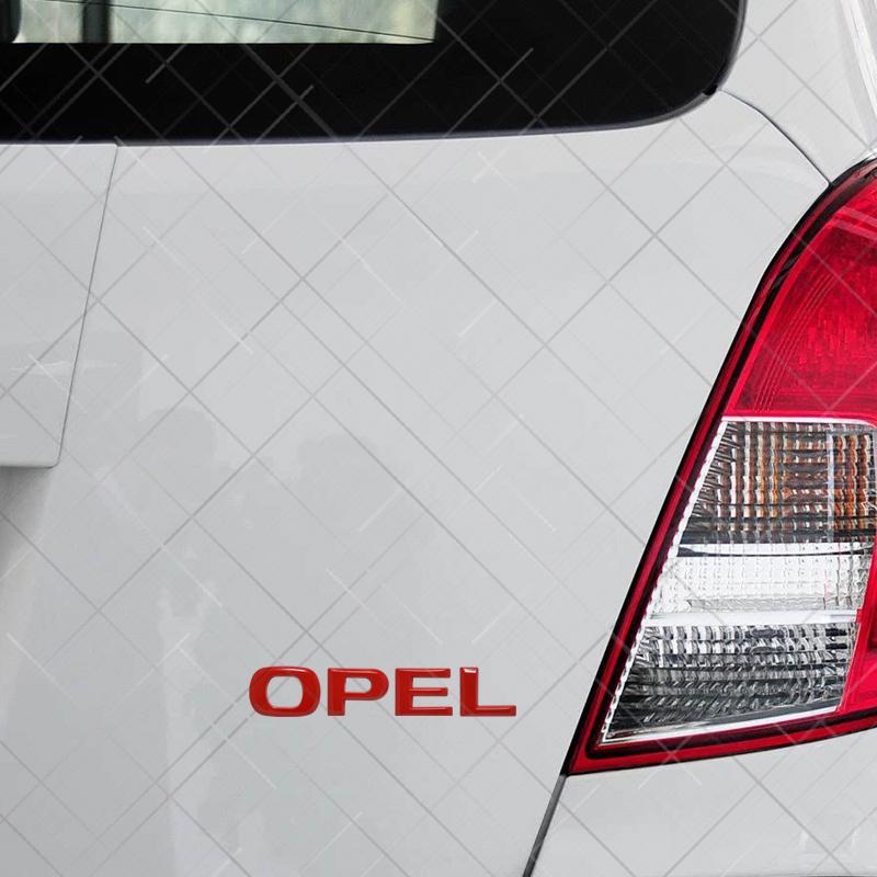 Metall 3D Für OPEL Corsa Logo Astra Adam Insignia GTC Movano Zafira Auto Styling Heckklappe Buchstaben Emblem Aufkleber Auto Zubehör