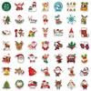 100 New Christmas Graffiti Stickers Decorate Car Window Suitcase Guitar DIY Waterproof Holiday Stickers