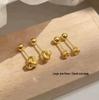 Ruyi Knot High-End Cartilage Studs: Versatile Fashion Ear Accessories for Daily Commute and Casual Style
