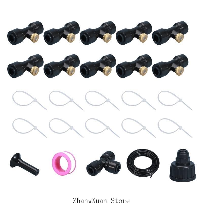 Watering System for Garden DIY Plant Kits Misting Sprinkler Greenhouse Accessories Easy Installation Irrigation Kits