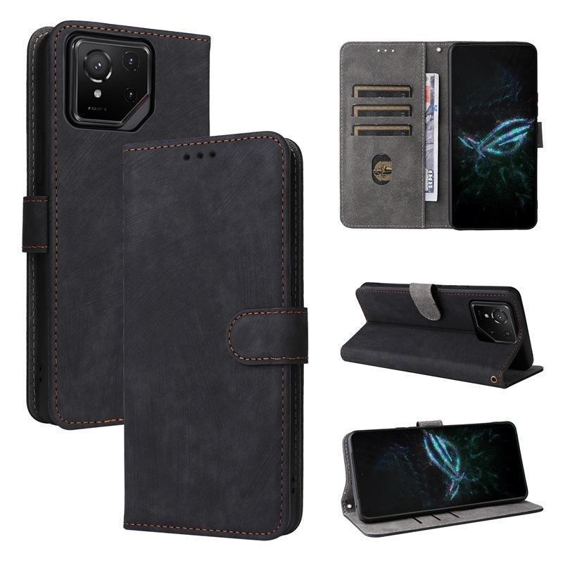 Flip Cases For Asus ROG Phone 9/ROG Phone 9 Pro Leather Case [Flip Vintage Leather] Shockproof Durable Retro Protective Cover