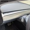 For Tesla Model Y     2024 Carbon Fiber Center Console Dashboard Panel Strip Molding Trim Interior Accessories