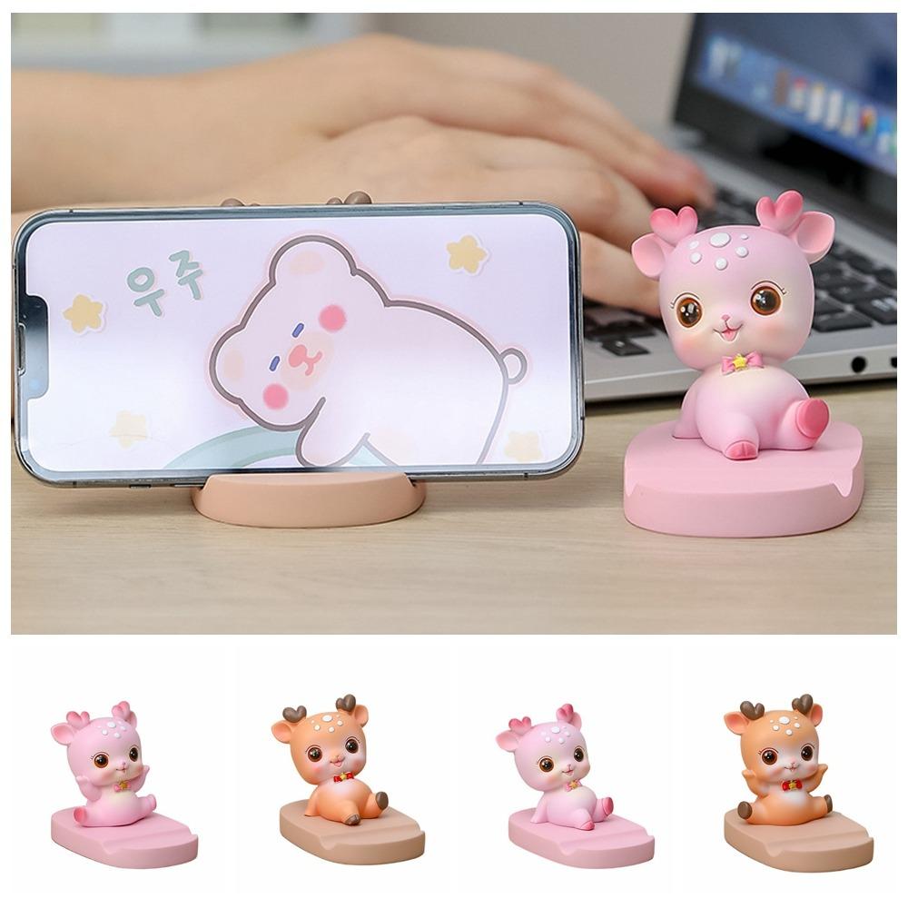 

Держатель для телефона в виде куклы-оленя, модель сотового телефона, кронштейн для мобильного телефона, настольные украшения