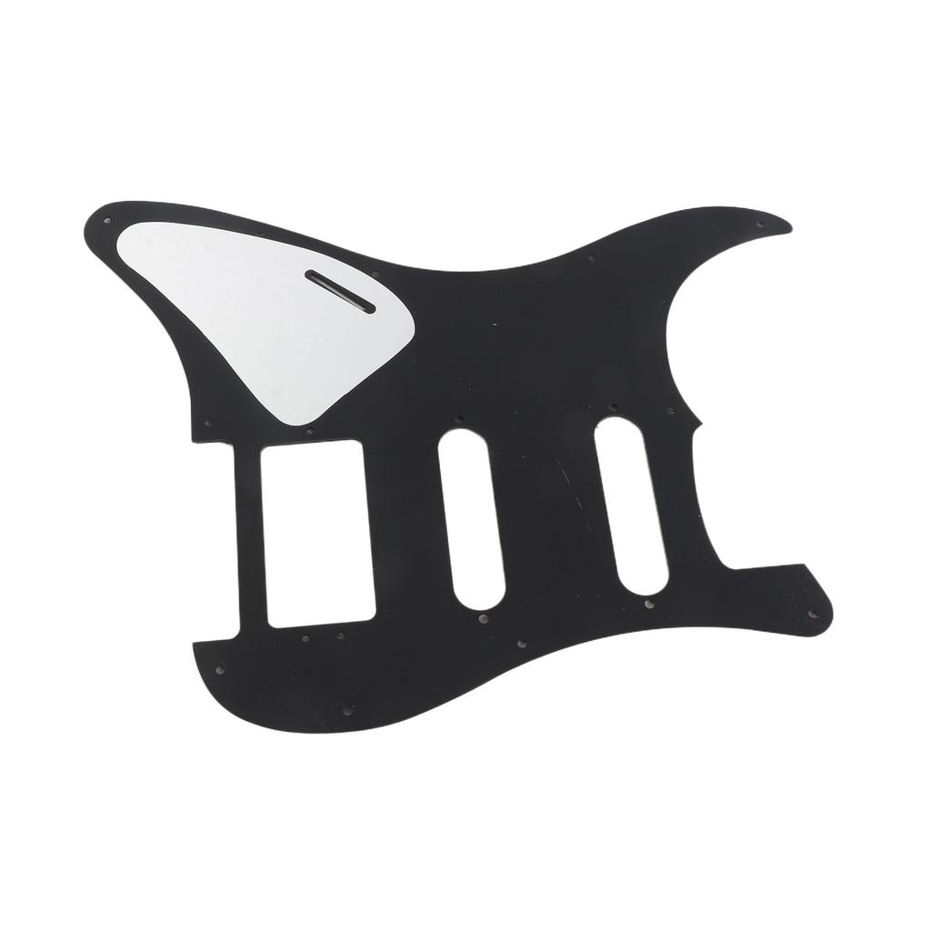 Electric Guitar Pickguard PVC Plastic Guard Scratch Board Front Plate Panel Cover Instrument Accessories 1 Layer Black