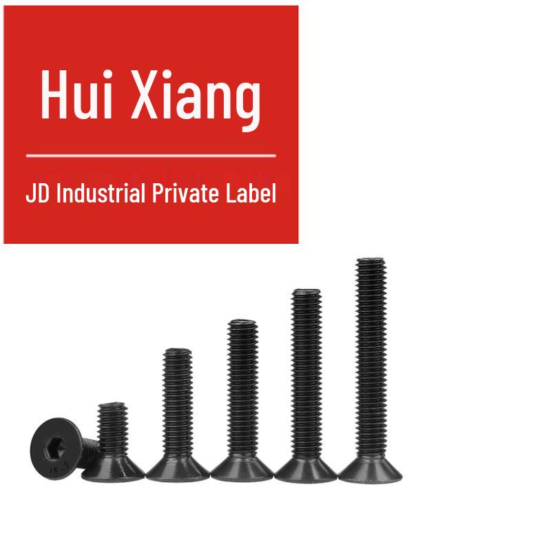 Huixiang GB/T 70.3 Grade 10.9 Blackened Countersunk Hex Socket Screw
